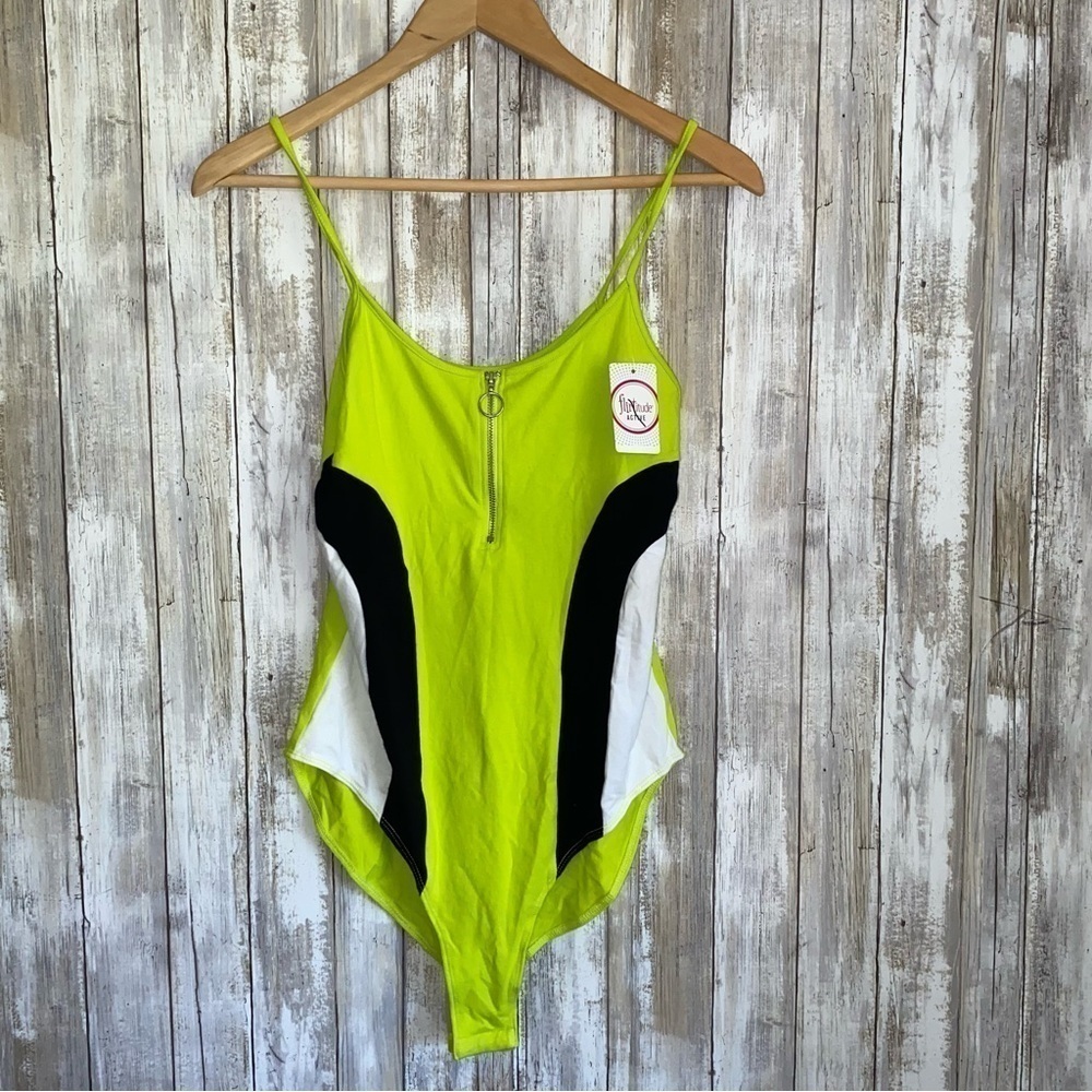 NWT Green & Black Bodysuit - Picture 2 of 6